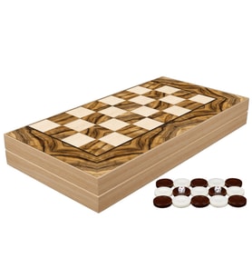 Gifthome Klasik Olive Burl Tavla (Çok Renkli)