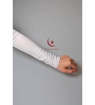 Pratik Tesettür Penye Kolluk- Namaz Kolluk (Beyaz)