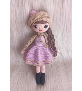 Karamelize Güz Bebek Amigurumi Organik Oyuncak