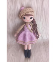 Karamelize Güz Bebek Amigurumi Organik Oyuncak