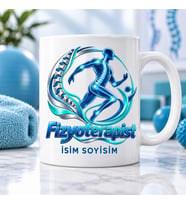 Fizyoterapist Kupa Bardak Omurga ve Hareket Eden İnsan Tasarımı