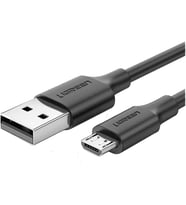 Ugreen Micro-USB & USB-A Data ve Şarj Kablosu, 2 Metre, Siyah Outlet