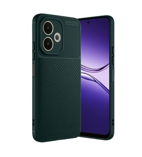 Oppo A5 Pro 4g Kılıf Auto Focus Karbon Kapak - Koyu Yeşil