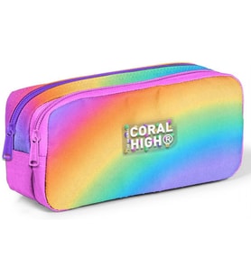 Coral High İki Bölmeli Renk Geçişli Kız Çocuk İlkokul Kalemliği