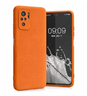 Coverzone Xiaomi Redmi Note 10S ?le Uyumlu K?l?f Z-Mara Lansman Vieri Tam Koruma Arka Kapak Kamera Koruma �?k?nt?l? P�r�zs�z Y�zey Turuncu