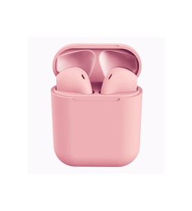 Inpods 12 TWS Stereo Kablosuz Kulaklık HD Mini Akıllı Bluetooth Kablosuz Pembe