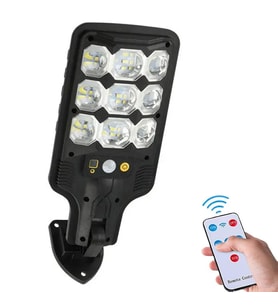 Ayt Powermaster HS-8037A Solar Güneş Enerjili 63 SMD Ledli Hareket Sensörlü Sokak Lambası Led Bahçe Aydınlatması
