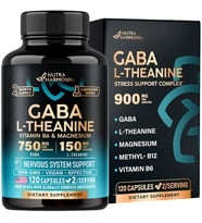 Gaba L-Theanine Stress Support Comlex 900 mg 120 Capsules ( 5 in 1 )