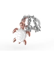 Metalmorphose Kaplumbağa Ailesi Anahtarlık