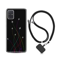 Samsung a71 A72 A73 A7 A9 2018 C7 C9 Kılıf Boyun Askılı Silikon Line Planet 1736