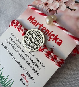 Yaşam Çiçeği Marteniçka Şans Bilekliği, Hediye Marteniçka Bileklik