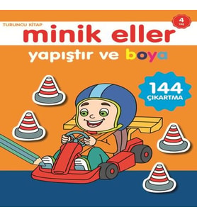 Minik Eller Yapıştır Ve Boya - Turuncu Kitap