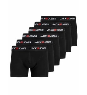 JACK JONES Erkek Büyük Beden 6 Adet Boxer 12295776 2