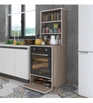 Kenzlife ankastre fırın dolabı bengisu crd 165*60*56 mutfak kapaklı