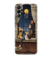 Tecno Pova Neo Kılıf Resimli Desenli Baskılı Silikon Dog And Girl 1358