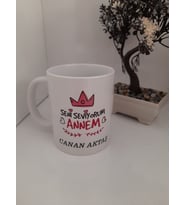 ANNELERE ÖZEL KUPA BARDAK RESİMLİ