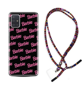 Samsung a71 A72 A73 A7 A9 2018 C7 C9 Kılıf Boyun Asklı Rasta Silikon Barbie 1404