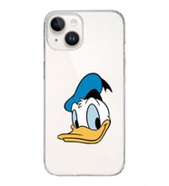 Apple iPhone 14 Uyumlu Kapak Donald Duck Tasarımlı Şeffaf Silikon Kılıf
