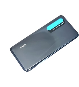 Mi Note 10 Lite Arka Kapak Batarya Pil Kapağı (Cam) Siyah