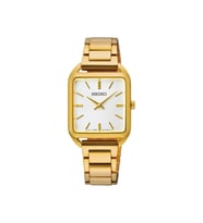 Seiko SWR078P1 Seiko Kare Kasa Gold Japon Kol Saati Metalik Renk Kadın Kol Saati