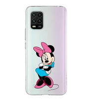 Xiaomi Mi 10 Lite Uyumlu Kapak Minnie Mouse Tasarımlı Şeffaf Silikon Kılıf