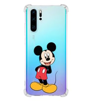 Huawei P30 Pro  Köşe Korumalı Antişok Kapak Mickey Mouse Tasarımlı Şeffaf  Kılıf