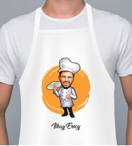 Kişiye Özel Karikatür Temalı Mutfak Önlüğü
