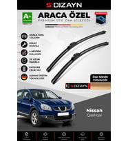 S-Dizayn Nissan Qashqai Ön Cam Silecek Seti 2006-2013 Premium Araca Özel 60-38 Cm A+ Kalite