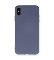 Iphone Xs Max Kılıf Nano Içi Kadife Silikon - Gri