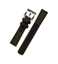 Strap Studio Gear Sport ile Uyumlu Hybrid Kayış Sarı Siyah