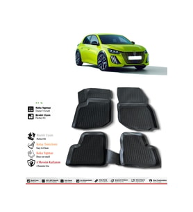 Peugeot 208 2022 Model 4D Havuzlu Paspas