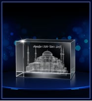 3d Kristal Ayasofya Camii (Gerçek 3 Boyutlu Görüntü)