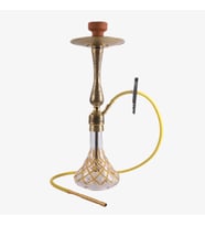 Tulip Puff Altın Kesme Şişeli hookah Takımı