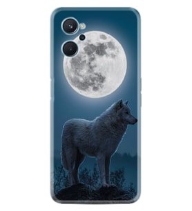 9i Kılıf Resimli Desenli Silikon Platinium Series Moon Wolf 1820