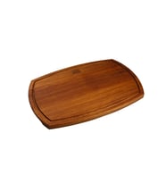 Dört Kenarı Oval Tahta 26x36cm (Kahverengi)