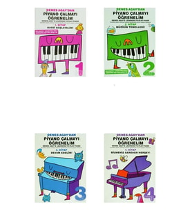 Denes Agay 'dan Piyano Çalmayı Öğrenelim Tam Set 4 Kitap!