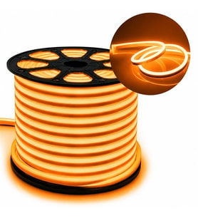 Powermaster PM-5294 Silikon Kaplama 12 Volt 100 Metre Oranj Turuncu Neon Led Şerit Aydınlatma