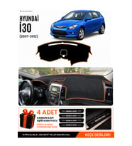 e-biz HYUNDAİ İ30 (2007-2012) Uyumlu Torpido Örtüsü, Torpido Kılıfı - Siyah-Kahverengi - HU004