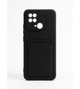 Redmi 10 c Siyah Kartlıklı Silikon Kılıf Modeli