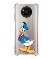 Xiaomi Poco X3 Pro Köşe Korumalı Antişok Kapak Donald Duck Tasarımlı Şeffaf  Kılıf