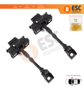 VW UP! Skoda Citigo Seat Mii 2011-2024 5-Kapı HB 1S0837249 İçin 2 EA Ön Sağ ve Sol Kapı Gergi Yayı