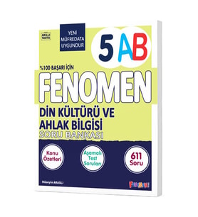 FENOMEN 5.SINIF DİN KÜLTÜRÜ VE AHLAK BİLGİSİ (A/B) SORU BANKASI