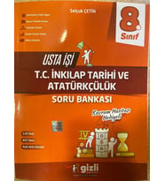 Gizli Yayınları 8. Sınıf Usta İşi T.C. İnkılap Tarihi ve Atatürkçülük Soru Bankası