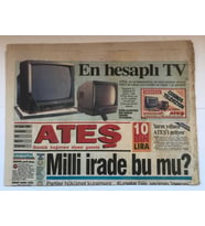 Ateş Gazetesi 30 Aralık 1995 - Milli İrade Bu Mu? GZ1846