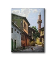 Sokak Yağlı Boya Kanvas Tablo YBD106