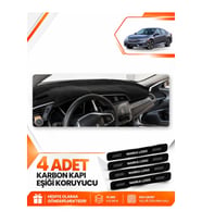 HONDA CIVIC FC5 (2015-2022) Uyumlu Ön Torpido Koruma Kılıfı Halısı - Siyah