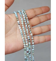 Larimar Taşı Faset Kesim Dizi 4mm (52792)