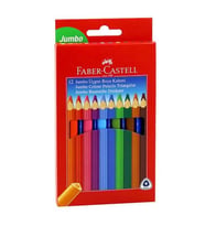 Faber Castell Kuru Boya Jumbo Üçgen 12 Renk 5171116615