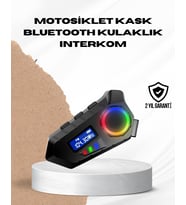 Bluetooth 5.4 İnterkom IP65 Toz ve Su Geçirmez LED Göstergeli