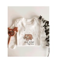 Sleep All The Time Uzun Kol Çıtçıtlı Organik Bebek Body